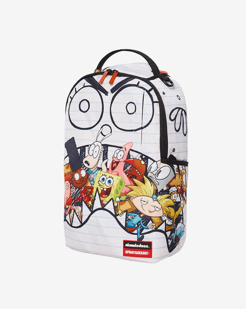 Sprayground Sponge DoodleBob Eat Ur Friends Backpack B3653 White 2
