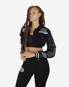 Cropped Racing Denim Jacket
