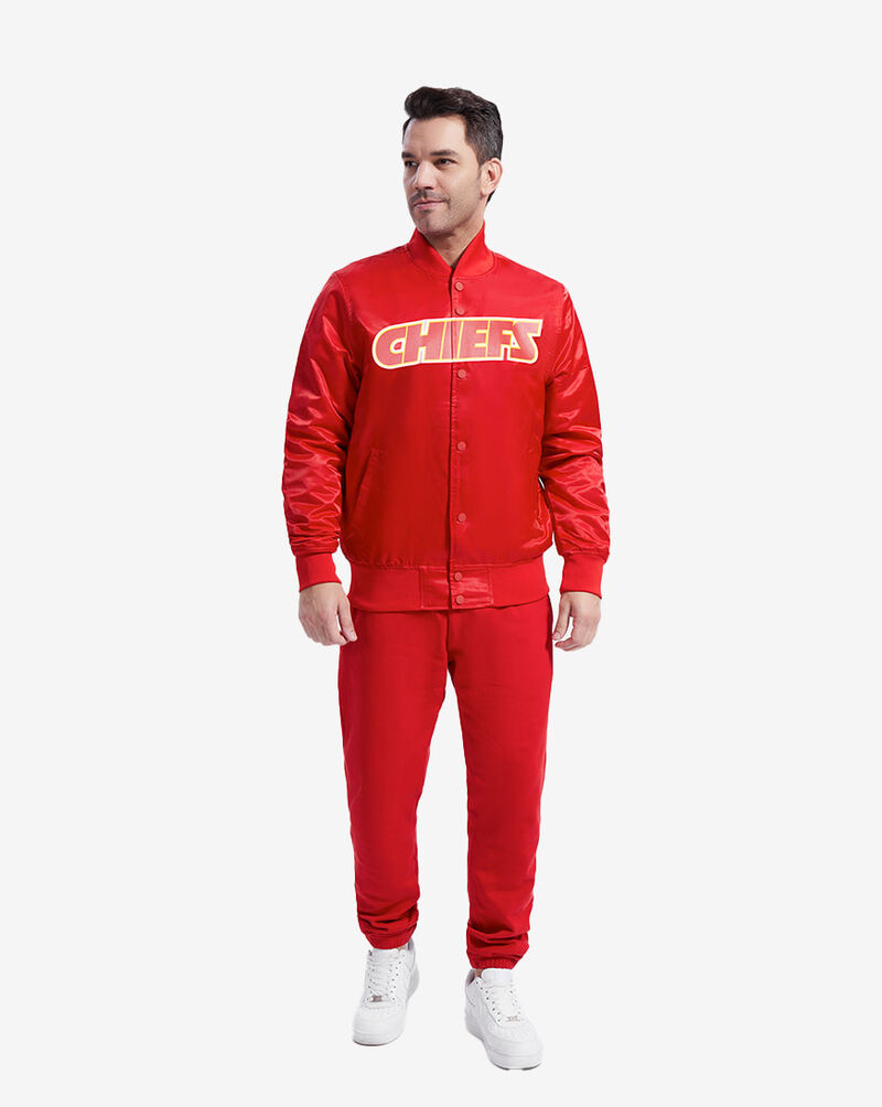 PRO STANDARD Kansas City Chiefs Big Logo Satin Jacket FKC6410196-RED Red 5