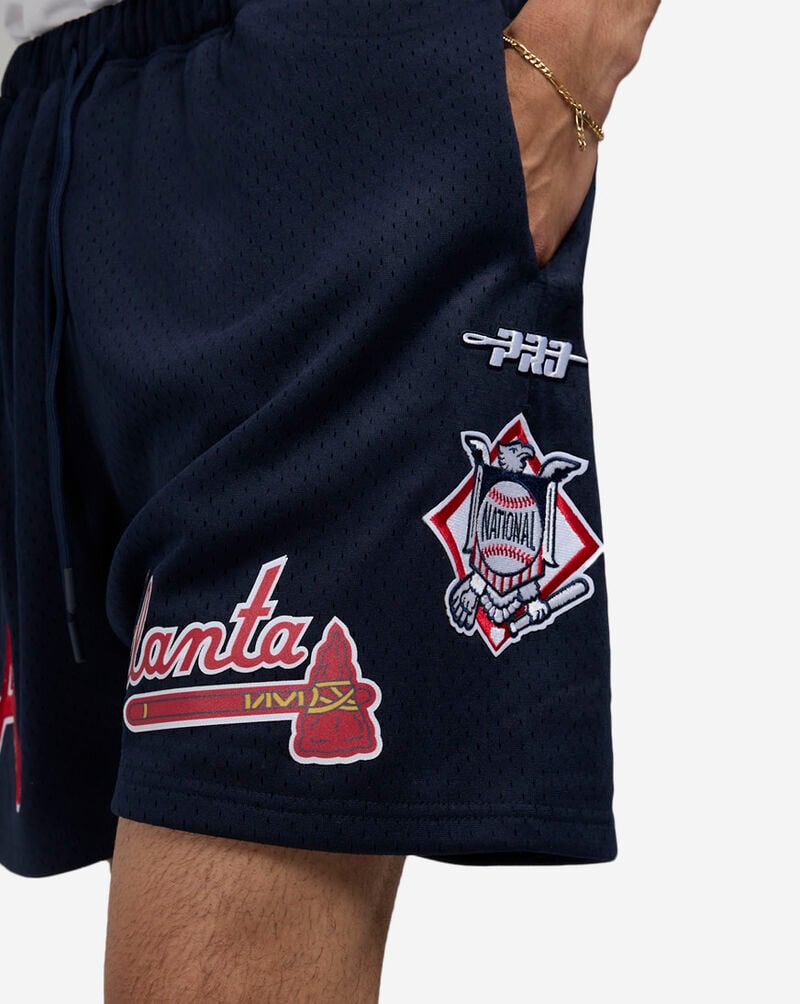 PRO STANDARD Atlanta Braves Mesh Shorts LAB3315447-MDN Blue 4