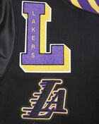 Los Angeles Lakers Mash Up Rib Wool Varsity Jacket