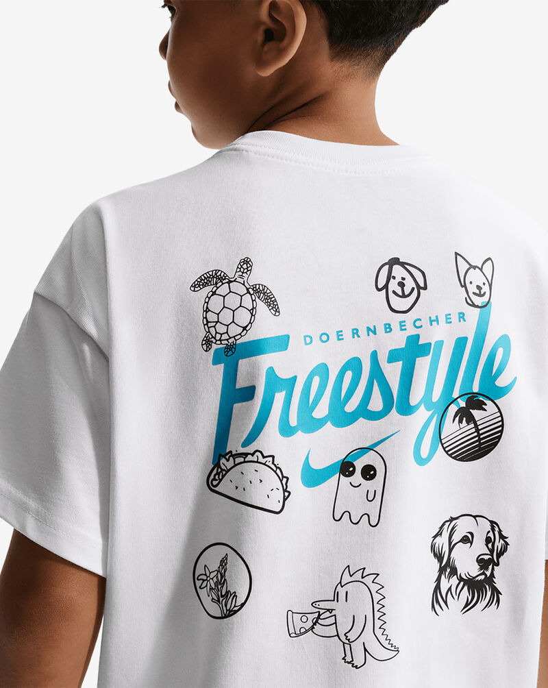 Nike Big Kids' Nike Club x Doernbecher Freestyle Max90 T-Shirt IQ7182-100 White 4