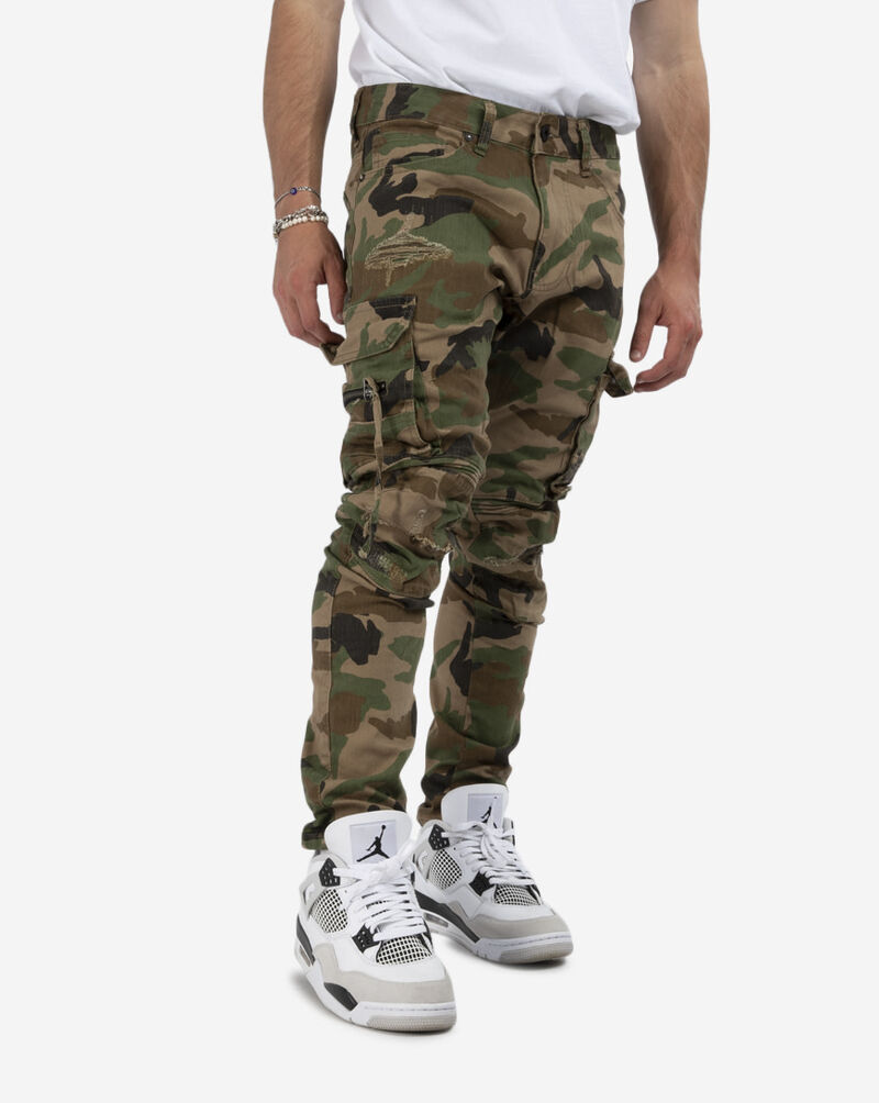 Shop Smoke Rise Utility Cargo Pants JP22514WCO camo SNIPES USA
