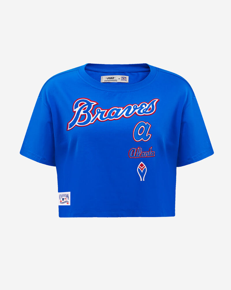 PRO STANDARD Atlanta Braves Retro Short Sleeve Classic Boxy Tee LABA314496-RYB Blue 1