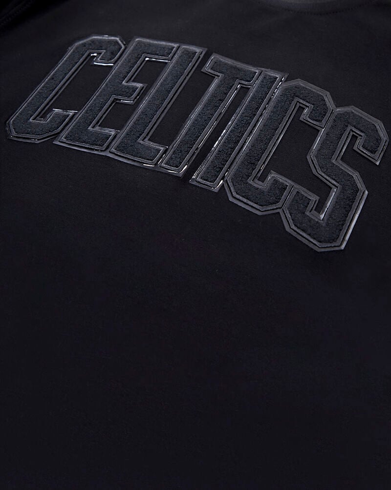 PRO STANDARD Boston Celtics Triple Black Double Knit Tee BBC153564-3BK Black 4