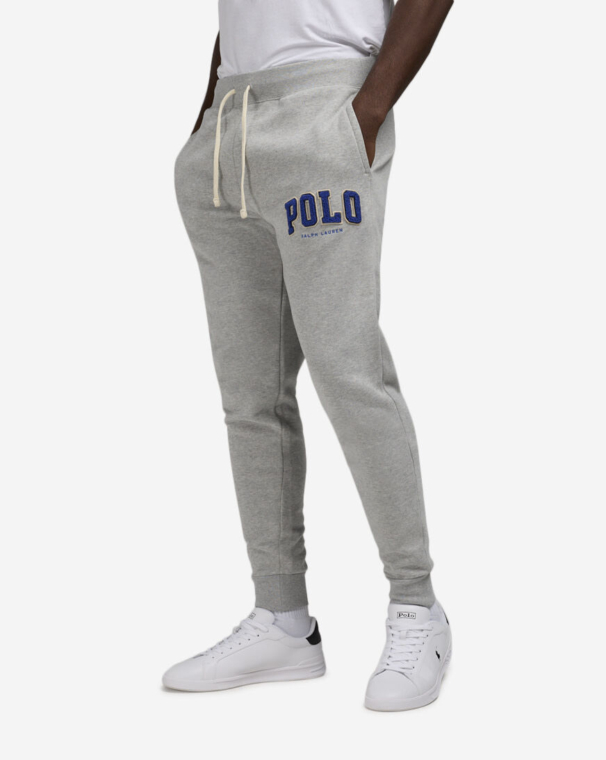 Shop Polo Ralph Lauren Chenille Polo Logo Jogger 710959018002-GRY