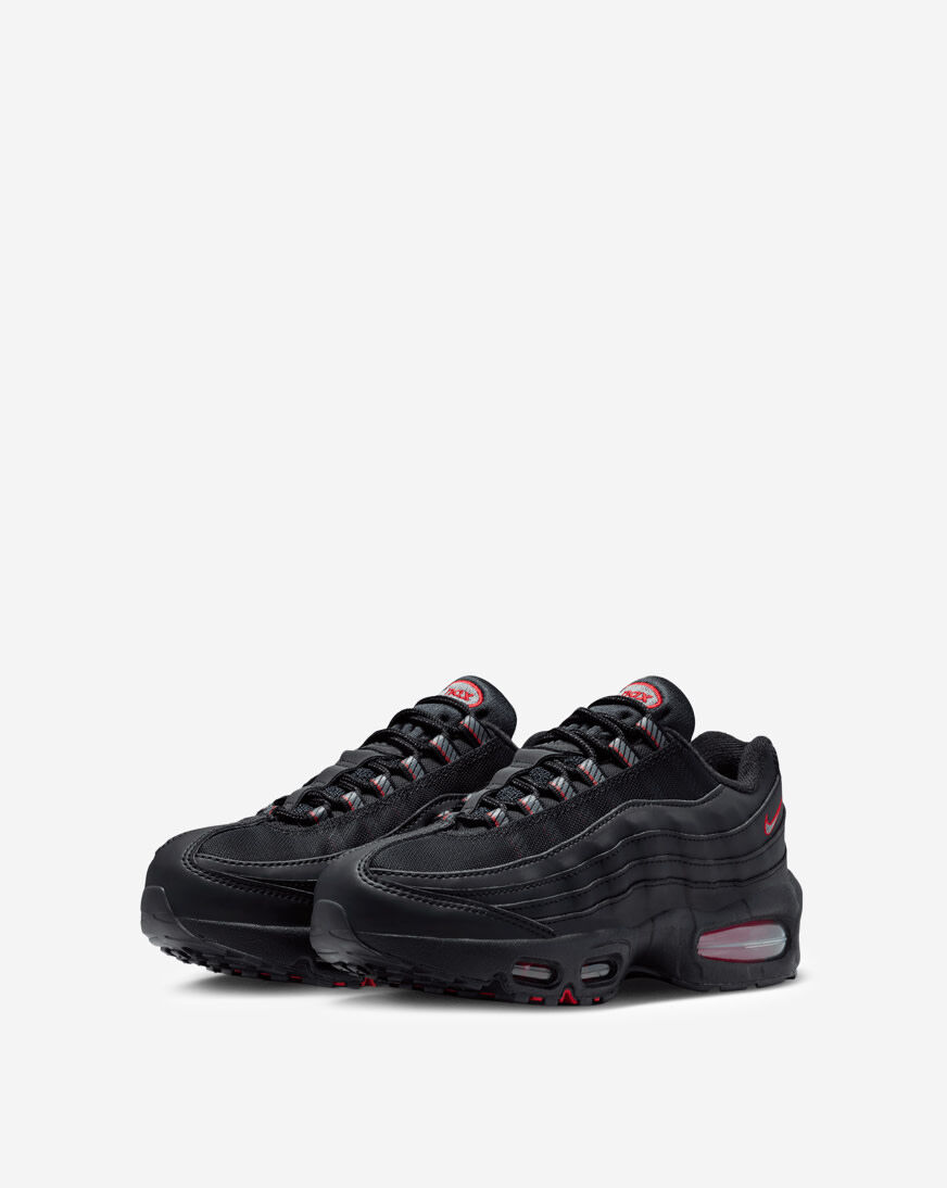air max 95s black and red