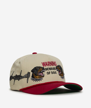 Beware Of Rotty Barbed Wire Twill Trucker 