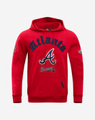 PRO STANDARD Atlanta Braves  Old English Pullover Hoodie LAB5314639-RED Red 1