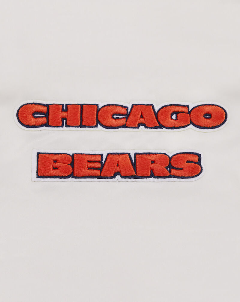 PRO STANDARD Chicago Bears Retro Classic Rib Satin Jacket FCH643384-EMN cream 4