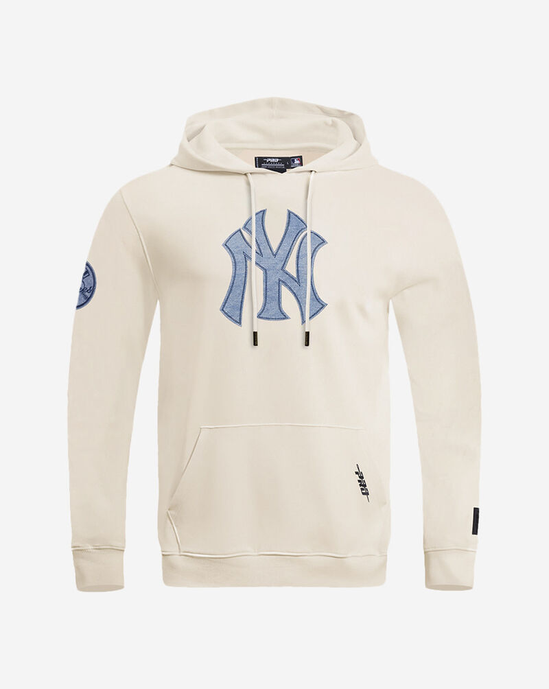 PRO STANDARD New York Yankees Varsity Blues Fleece Pull Over Hoodie  LNY539121-LIN cream 1