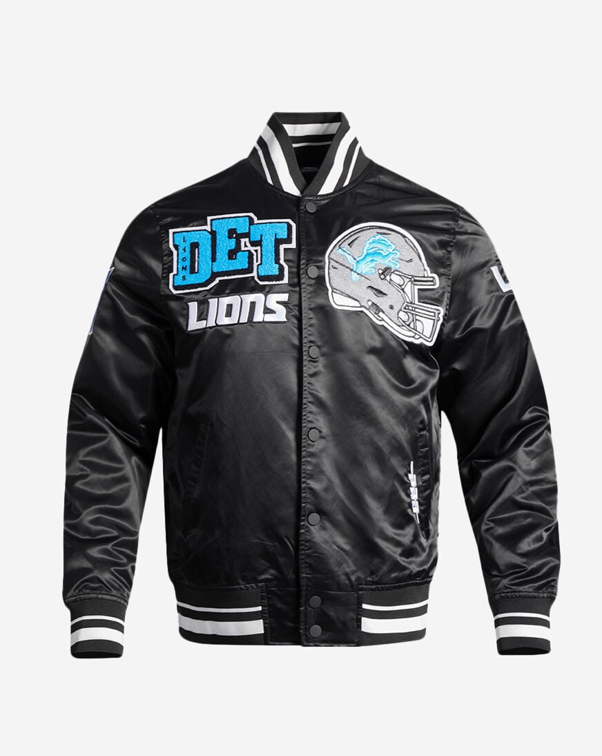 Shop PRO STANDARD Detroit Lions Mash Up Rib Satin Jacket