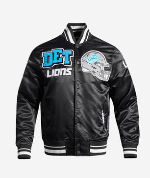Detroit Lions Mash Up Rib Satin Jacket