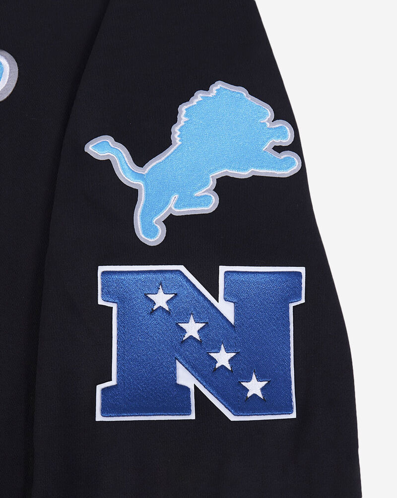 PRO STANDARD Detroit Lions Retro Classic Fleece Pull Over Hoodie FDL543446-BLK Black 2