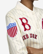 PRO STANDARD Detroit Tigers Pinstripe Retro Satin Jacket LBRU314469-ELY cream 3