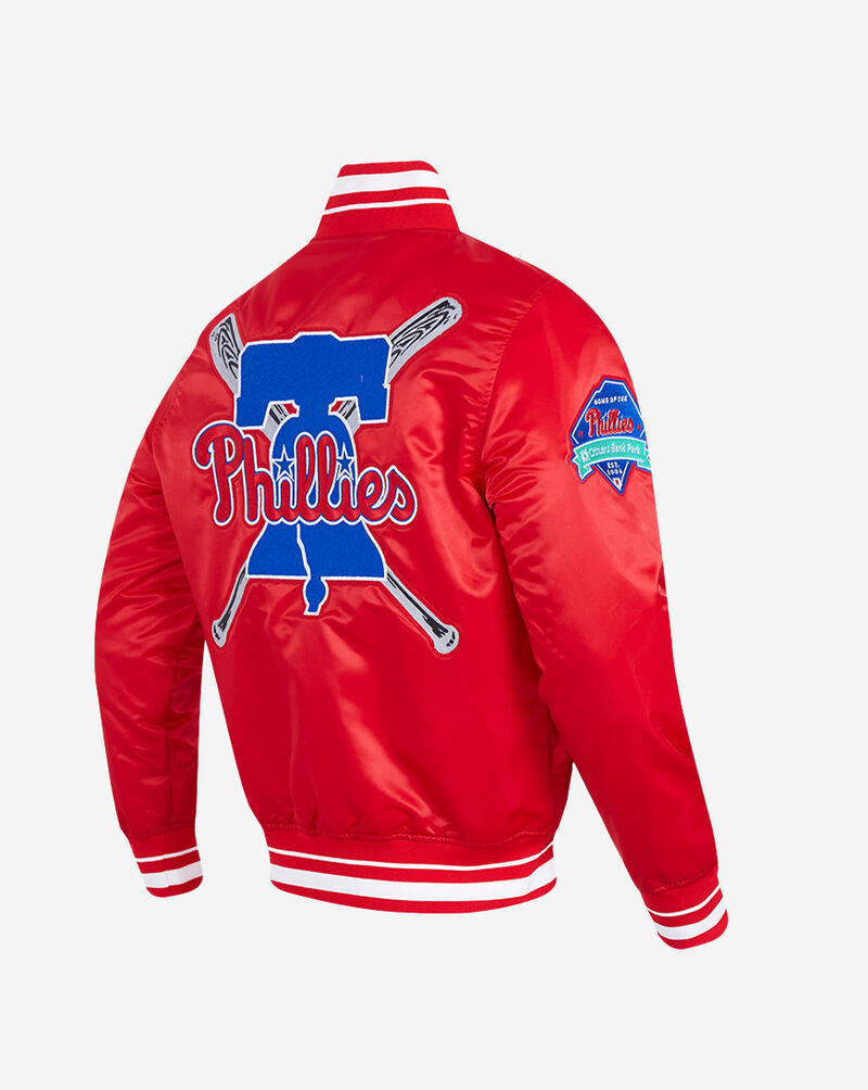 PRO STANDARD Philadelphia Phillies Mash Up Rib Satin Jacket  LPH6314678-RED Red 3