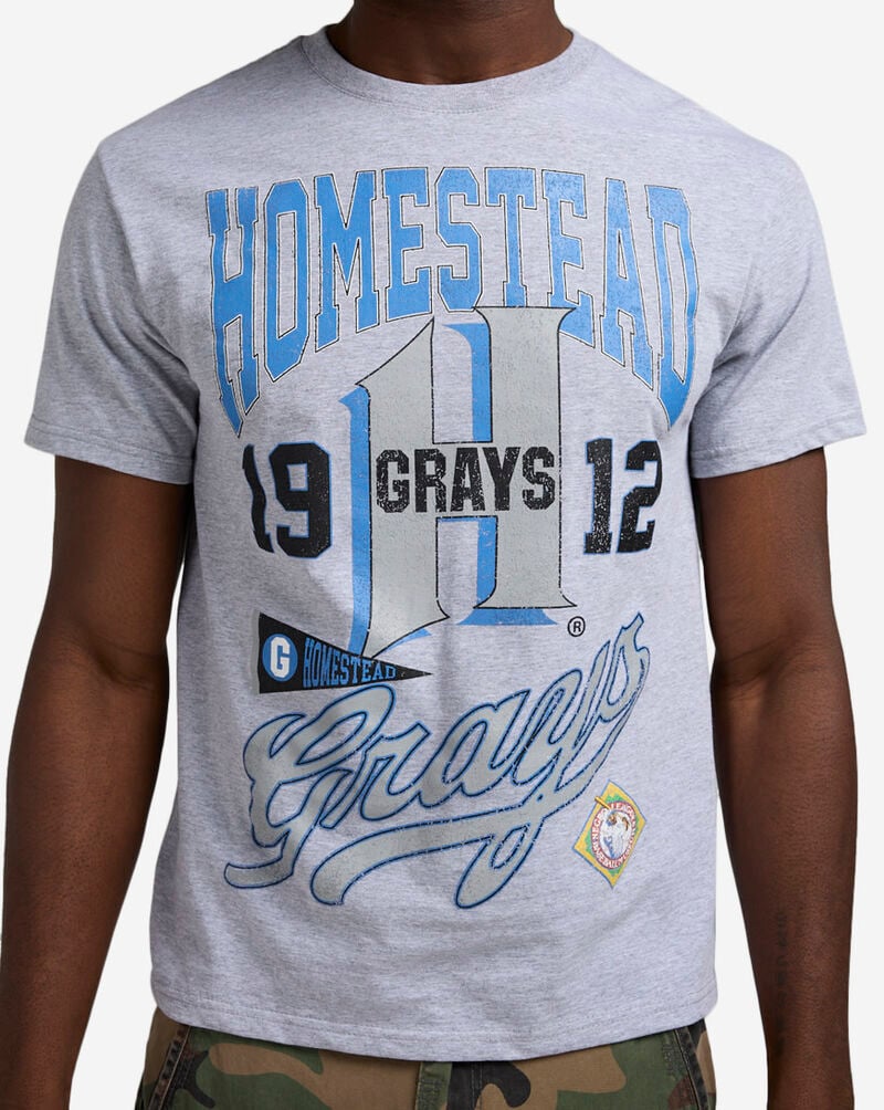Reason NLB Homestead Grays Tee RE5-048-HTRGRY Grey 3