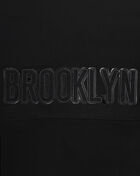 Brooklyn Nets Triple Black Cropped Pullover Hoodie