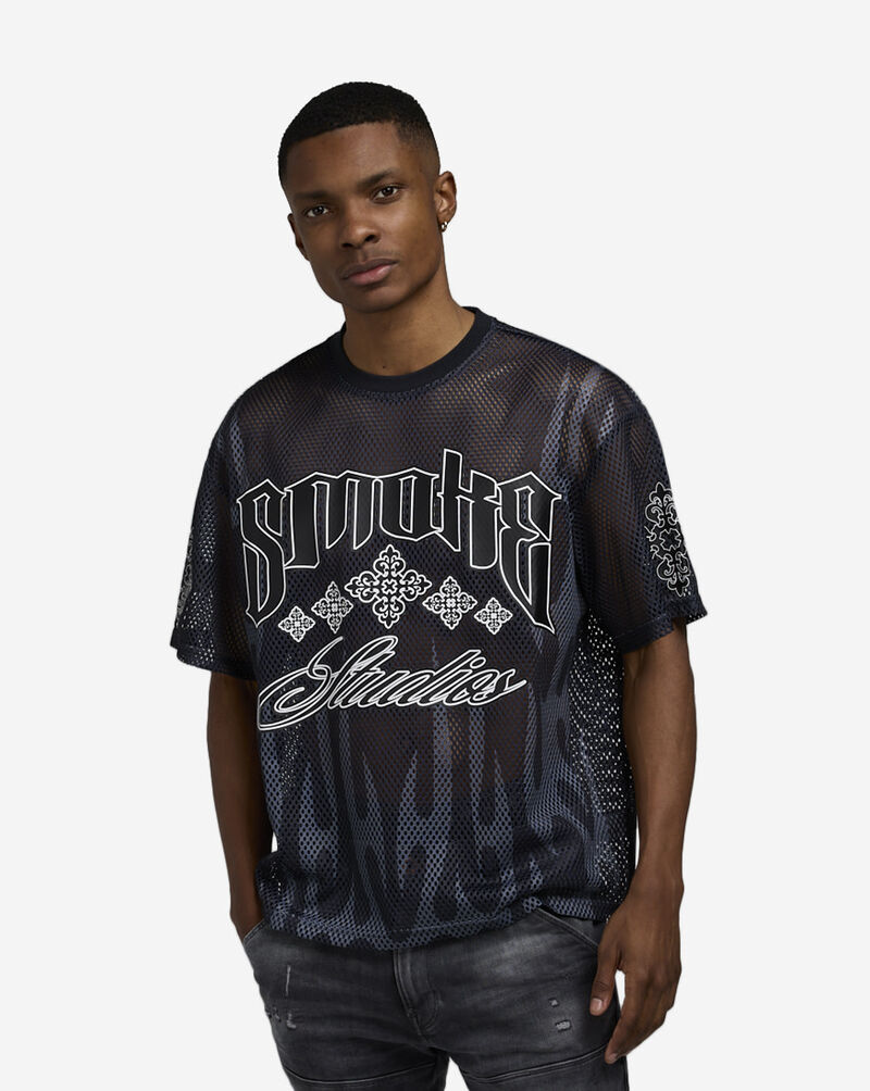 Smoke Rise Elite Dynasty Mesh Tee KT25254SN-BLK Black 1