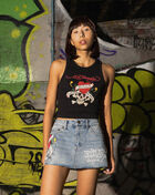 Love Kills Skull Rhinestone Tank