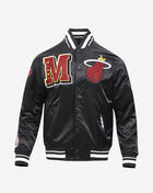 PRO STANDARD Miami Heat Mash Up Rib Satin Jacket BMH6515731-BLK Black 1