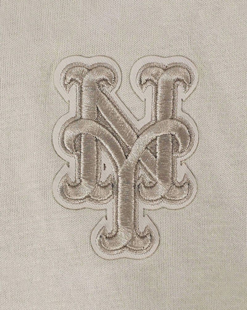 PRO STANDARD Big Girls' New York Mets Neutral Boxy Tee LNMBA314948-TAU Beige 2