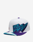 Mitchell & Ness Charlotte Hornets Fast Times Snapback Hat HHSS5134-CHOYYPPPWHIT  1