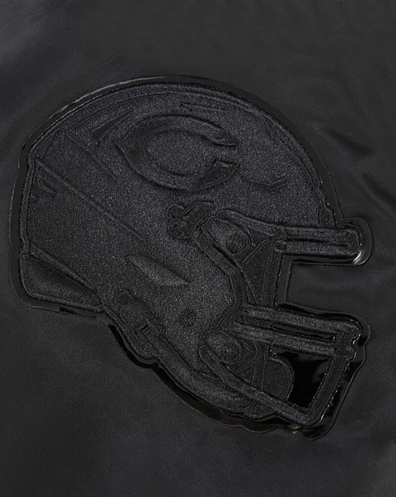 PRO STANDARD Chicago Bears Triple Black Satin Jacket FCH6410195-3BK Black 2