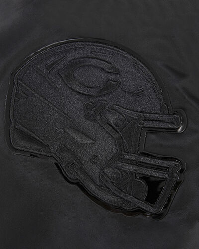Chicago Bears Triple Black Satin Jacket