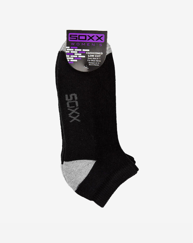 Soxx Women's Cushioned Low Cut Socks PL-SX10209BGHT Black 1