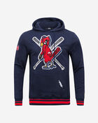 St. Louis Cardinals Retro Mash Up Rib Fleece Pull Over Hoodie 