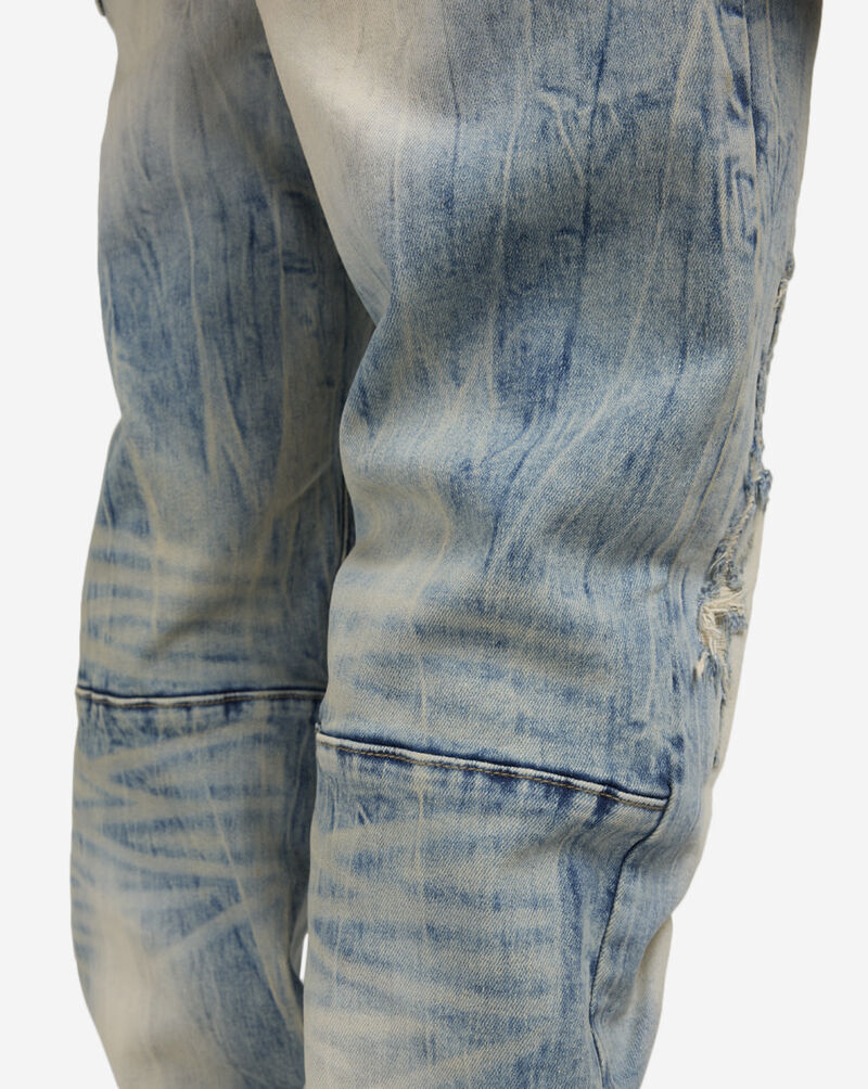 Smoke Rise Vintage Wash 5Pkt Straight Jeans JP25503SNZ-TINT Blue 3