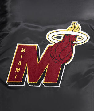 Miami Heat Mash Up Rib Satin Jacket