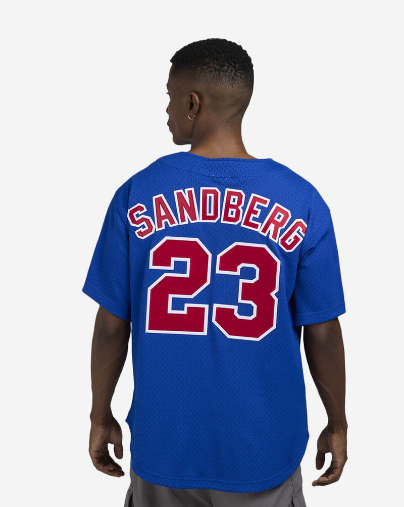 Mitchell  Ness Ryne Sandberg Chicago Cubs Authentic Bating Practice Jersey ABBF3353-CCU97RSAROYA Blue 2