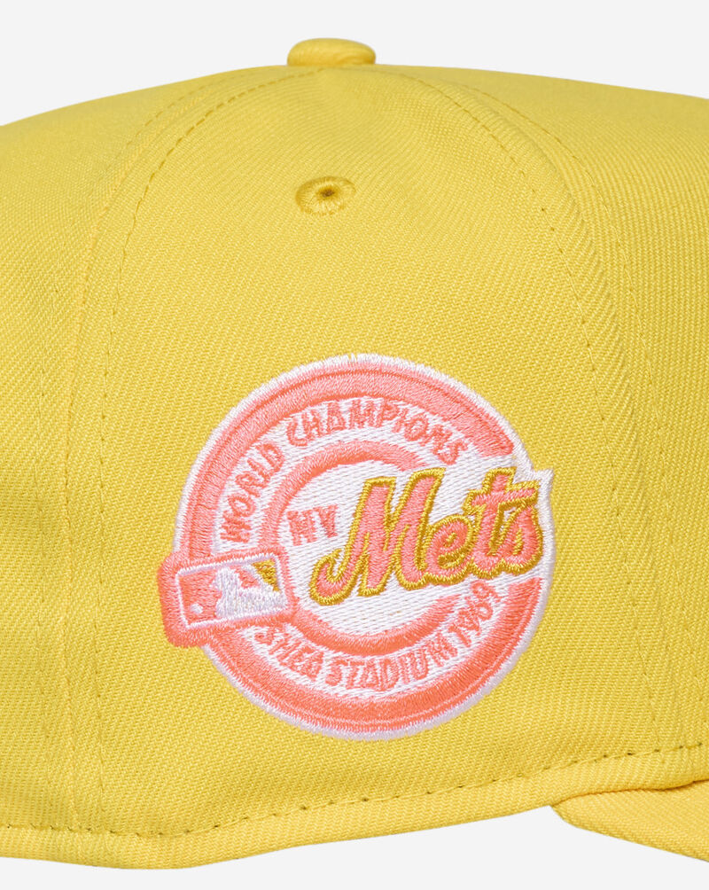 New Era 9Fifty New York Mets A-Frame Snapback Hat 71011853 Yellow 2