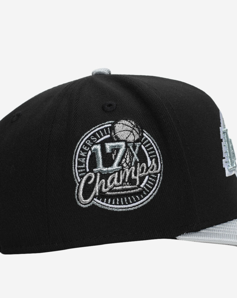 New Era 9Fifty Los Angeles Lakers A-Frame Snapback Hat 70919536 Black 2
