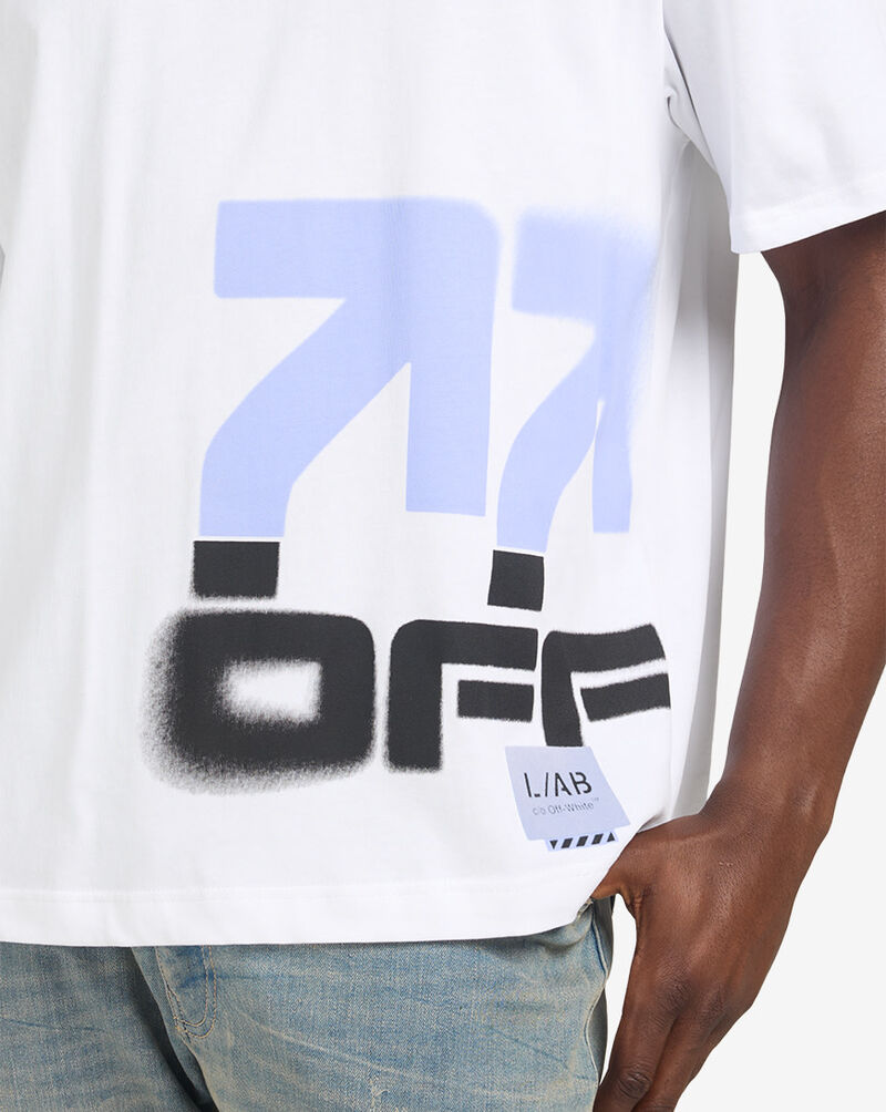 L/AB c/o Off-White Off Stacked tee 44LABF26T078-100 White 3
