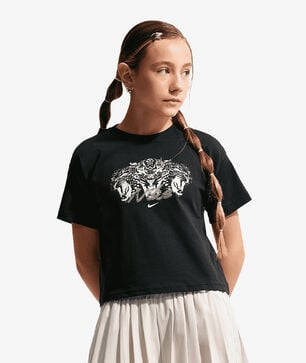 Girls' Leopard Head Graphic Tee