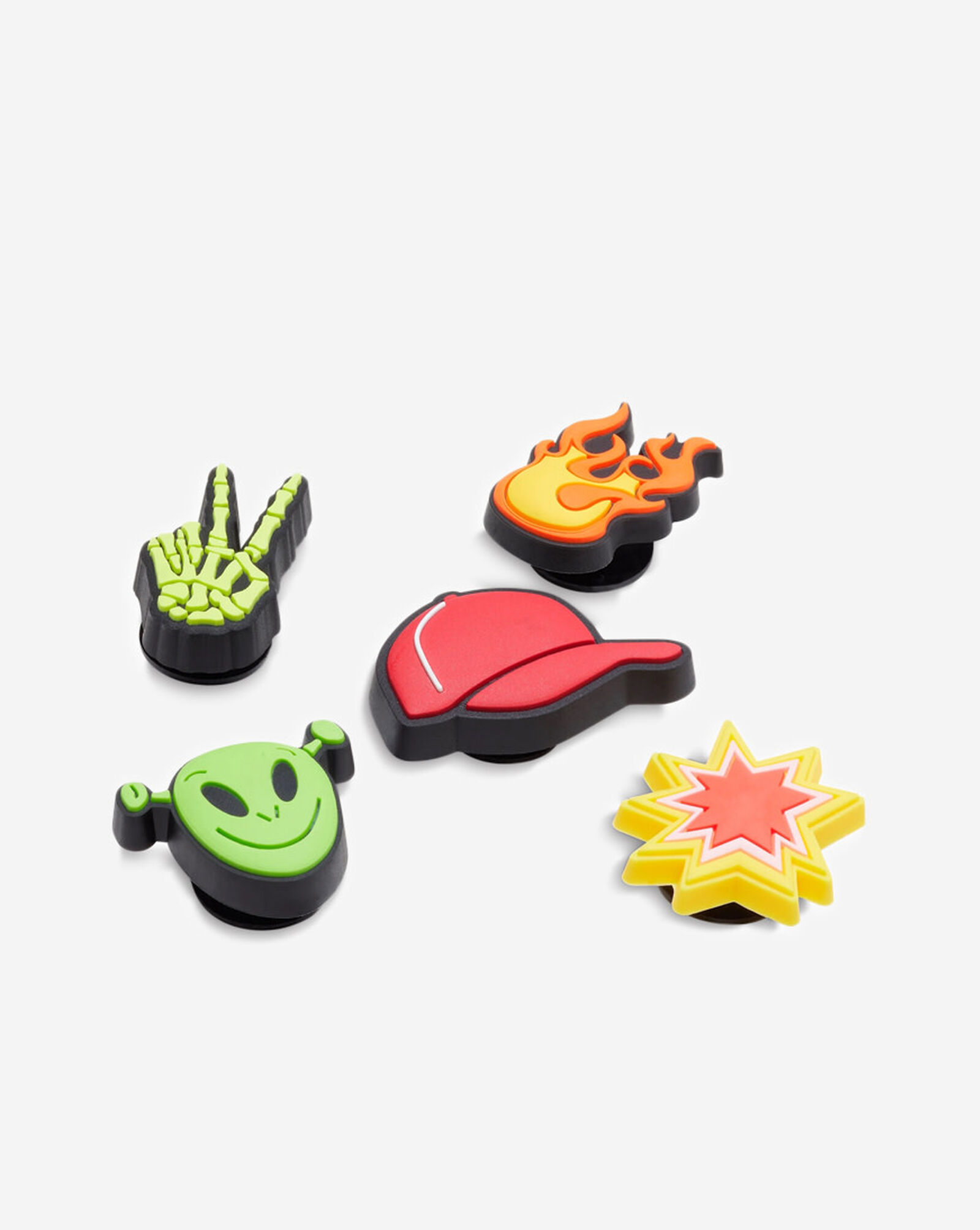 Shop Crocs Baseball Star 5 Pack Jibbitz Charms 10009875 multi SNIPES USA