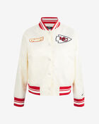 PRO STANDARD Kansas City Chiefs Retro Classic Rib Satin Jacket FKCU410242-ERD cream 1