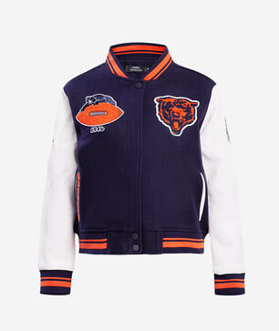 Chicago Bears Retro Classic Rib Wool Varsity Jacket