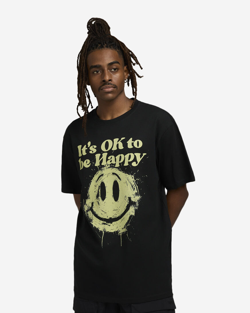 限定セール -SALE Shop WE THE BEST Distorted Happy Face Tee WTB008-00007 black パンツ