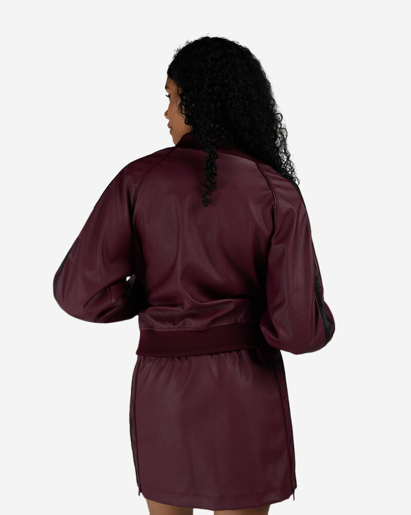 adidas Pleather SST Track Top KT0054 Red 2