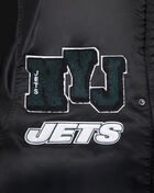 PRO STANDARD New York Jets Mash Up Rib Satin Jacket FNJ6410430-BLK Black 2