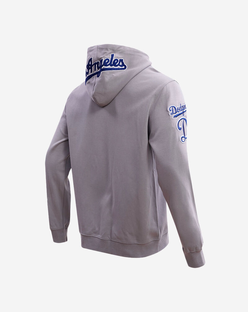 PRO STANDARD Los Angeles Dodgers Classic Chenille Double Knit Full-Zip Hoodie LLD531899-GRY Grey 3