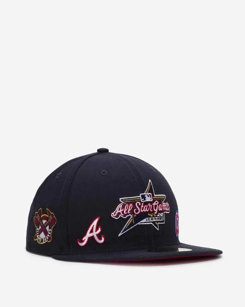 New Era 59Fifty Atlanta Braves Allstar Logo Fitted Hat 60673867 Blue 1