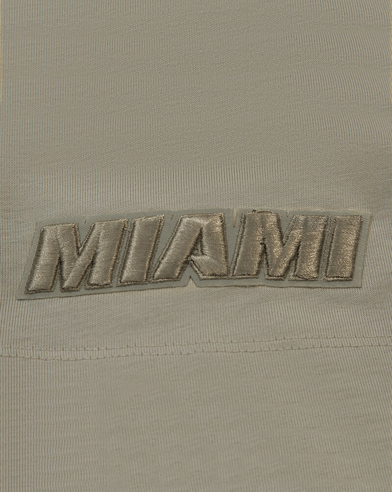 PRO STANDARD Miami Heat Neutral Drop Shoulder Tee BMH158740-TAU Beige 4