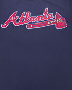 PRO STANDARD Atlanta Braves Classic Chenille Double Knit Tee  LAB131921-MDN Blue 2
