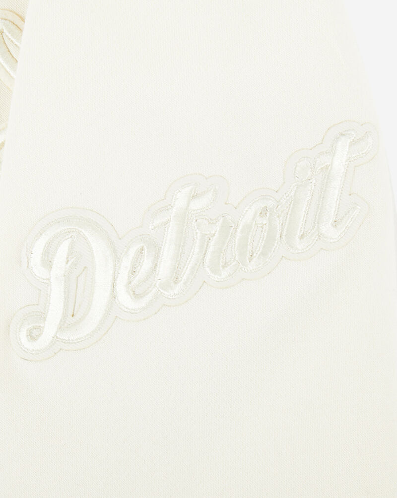 PRO STANDARD Big Boys' Detroit Tigers Neutral Fleece Pull Over Hoodie LDTB5314986-EGG cream 4