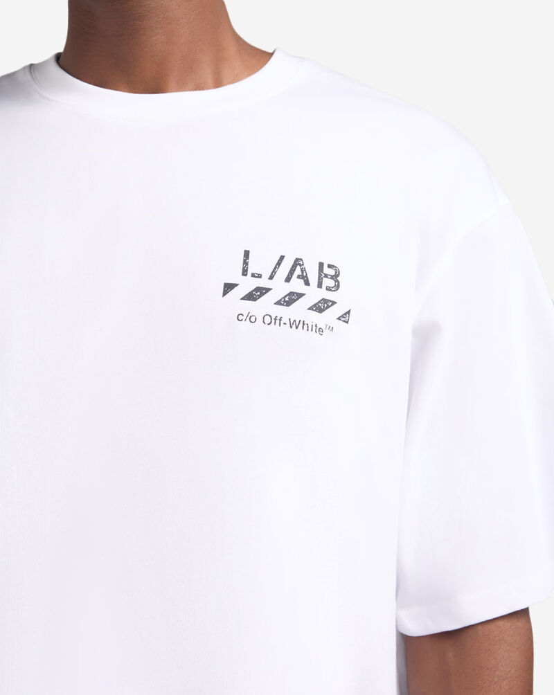 L/AB c/o Off-White L/AB Diagonal Oversized T-Shirt 44LABF26T054-100 White 3
